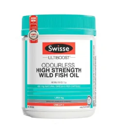 万宁版澳洲Swisse 斯维诗 - ULTIBOOST 无腥味高浓度野生鱼油 1,500mg 200粒